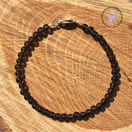 Smokey Quartz Beaded Bracelet